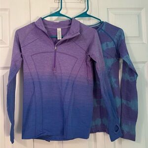 Ivivva Set of 2 Long Sleeve and 1/4 Zip